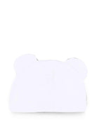Berretto per neonati Moschino Kids bianco con motivo Teddy bear MMX05HLCA40 10101 MOSCHINO KIDS 