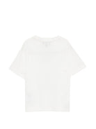 T-shirt per bambino Emporio Armani Kids bianca con patch logo EB001624 AF10127 U0003 EMPORIO ARMANI KIDS 
