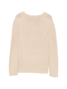 Maglione per bambino Polo Ralph Lauren Kids beige con ricamo bandiera 322B18575 001 Ralph Lauren kids 