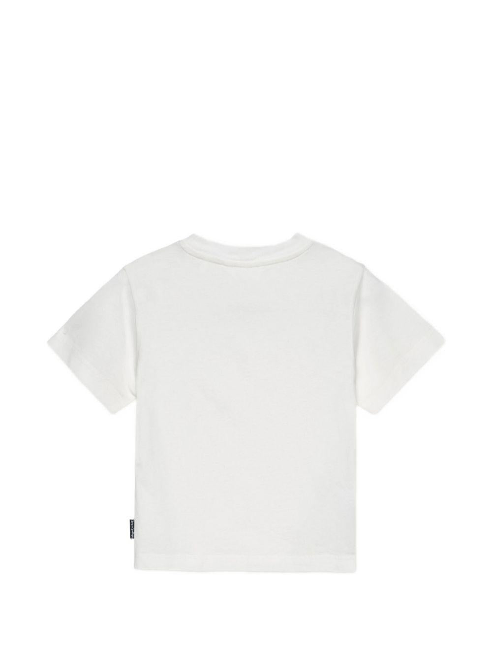 T-shirt per bambina Palm Angels Kids bianca con stampa teddy sul davanti PGAA002S26JER007 002 PALM ANGELS KIDS 