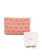 Set trousse da bagno piccola, coperta neonato, tappetino per il cambio per neonata Chloé Kids rosa a fiori C20936 45U CHLOE' KIDS 