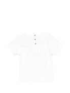 T-shirt per neonato Roberto Cavalli Kids bianca con stampa grafica tropicale CIP26083TS WHITE ROBERTO CAVALLI KIDS 