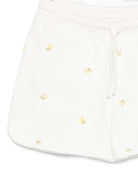 Shorts per bambina Bonpoint bianco con motivo ricamato S06GBEK00001 603 BONPOINT KIDS 