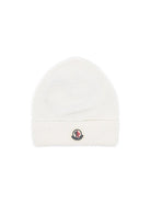 Cappello per neonati Moncler Enfant bianco con ricamo logo L19513B00006M2861 002 MONCLER KIDS 