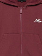 Felpa per bambino Emporio Armani Kids bordeaux con patch del logo sul retro EB001391 AF26020 UA343 EMPORIO ARMANI KIDS 
