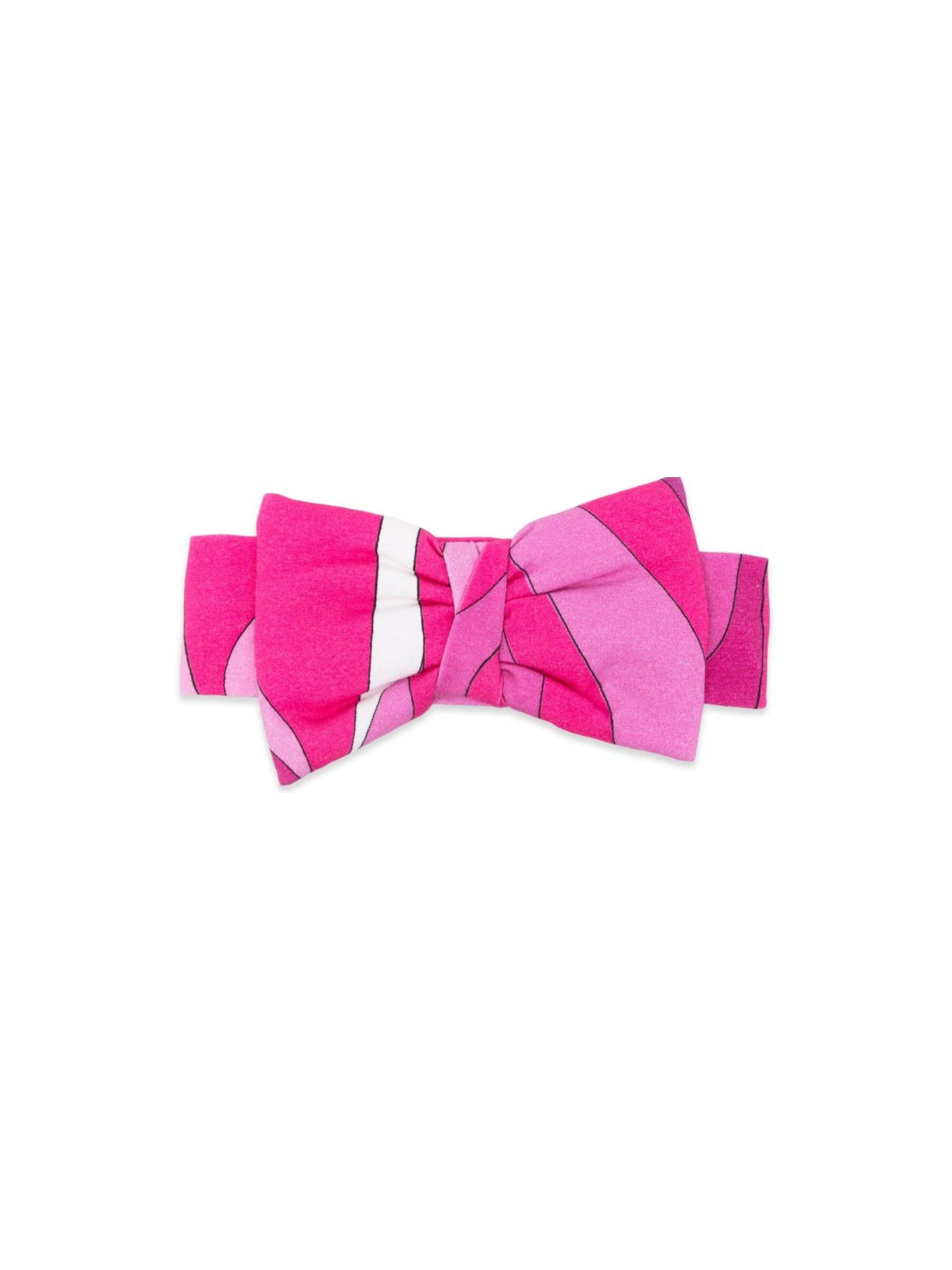 Cerchietto per neonata Emilio Pucci Junior fucsia on fiocco PY0024 Z3687 570BC EMILIO PUCCI KIDS 
