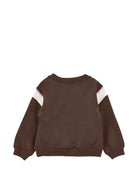 Felpa per bambina Monnalisa Kids x Pixar marrone con stampa e cristalli 19H600NP 8006 0006 MONNALISA KIDS 