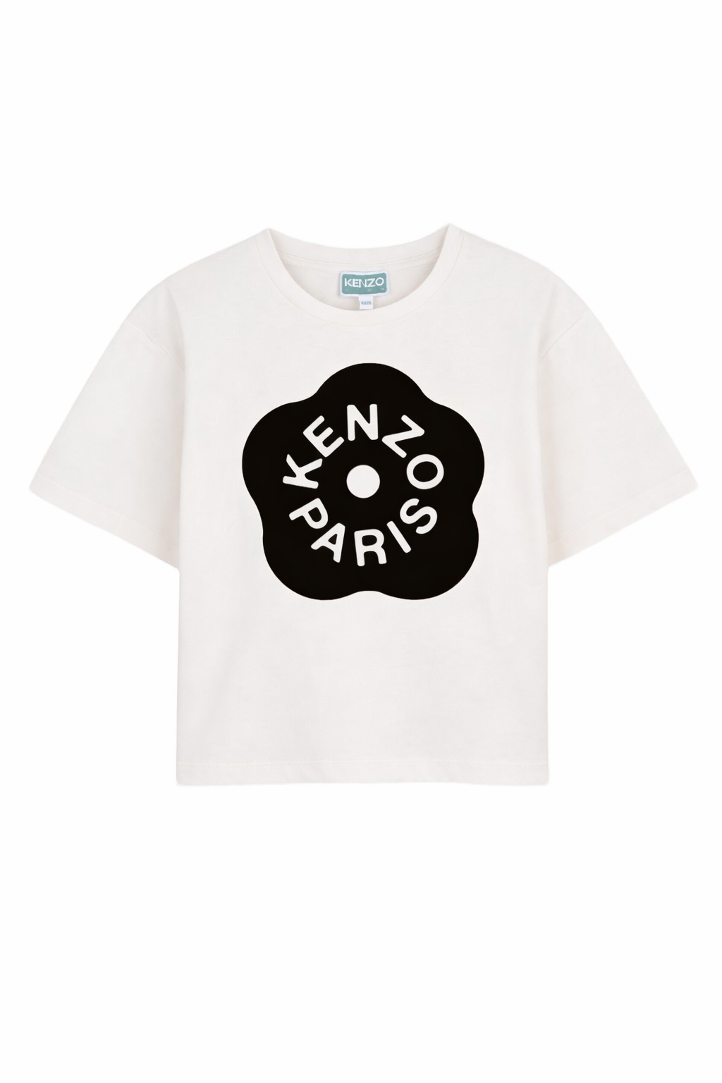 T-shirt per bambina Kenzo Kids bianca con stampa floreale K61806 117 KENZO KIDS 