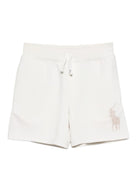 Shorts per bambino Polo Ralph Lauren Kids bianchi con vita elasticizzata 322A12258 004 Ralph Lauren kids 