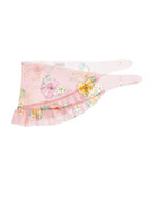 Pareo per bambina Monnalisa x Disney rosa con stampa grafica floreale 11H030 8658 0093 MONNALISA KIDS 