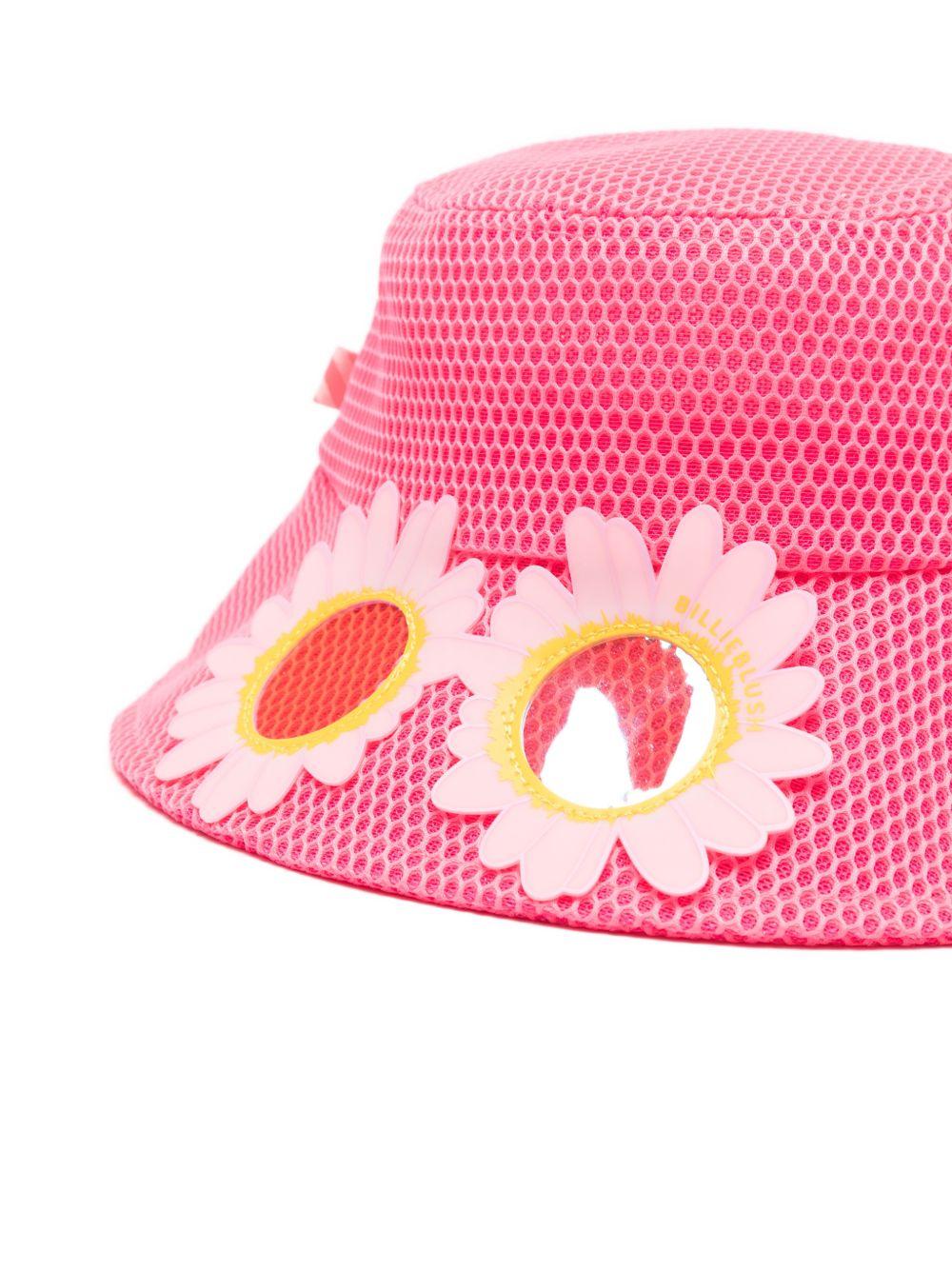 Cappello per bambina Billieblush rosa decorazione a fiori U22171 499 BILLIEBLUSH KIDS 