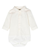 Camicia a body per neonati Gensami bianco con chiusura nascosta con bottoni a pressione BD01BTESS B GENSAMI 