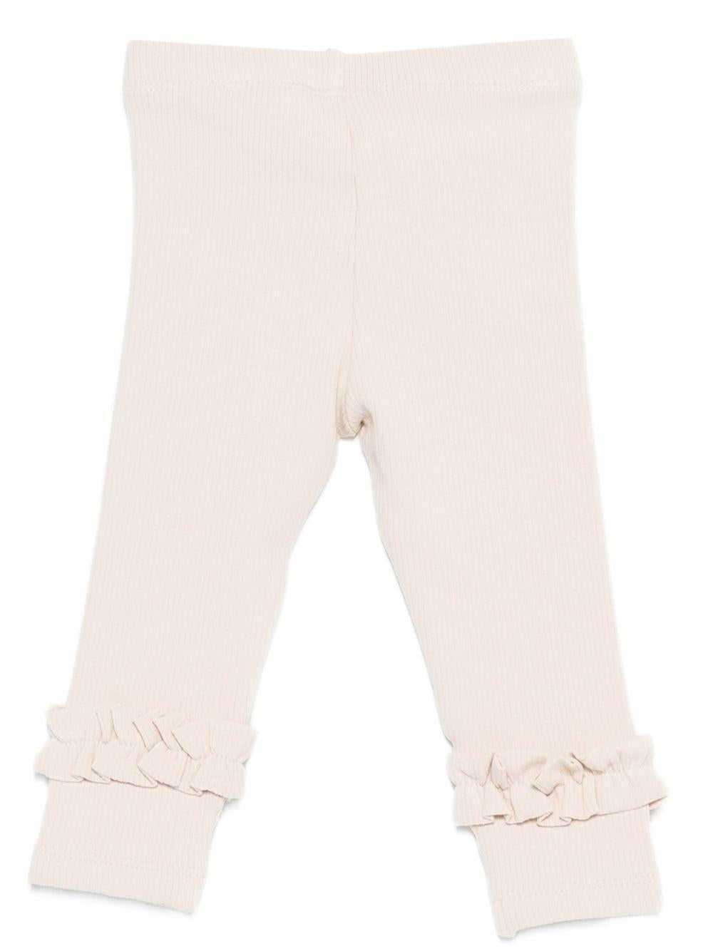 Pantaloni Marit per neonata DONSJE beige con ruches 4100100NB 00037 DONSJE 