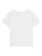 T-shirt per bambina Billieblush bianca con stampa fiori U21934 10P BILLIEBLUSH 