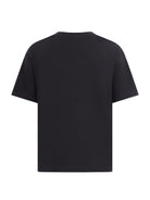 T-shirt per bambino Balmain Kids nera con logo sul davanti BY8P51 Z3672 930 BALMAIN KIDS 