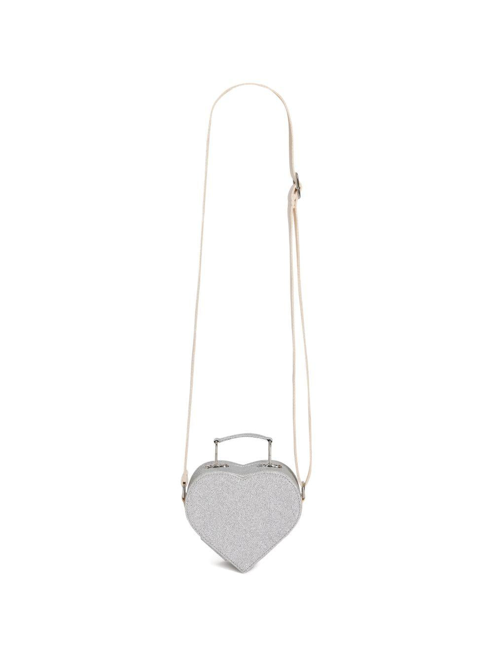 Borsa per bambina Bonpoint argento con effetto glitterato P06GBAW00001 089 BONPOINT KIDS 