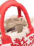 Borsa tote con logo vanity MC2 Saint Barth bianco con logo ricamato VANI024 08374L MC2 ST. BARTH KIDS 