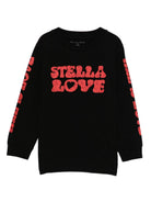 T-shirt per bambini Stella McCartney nera con stampa grafica frontale TX8C20 Z0434 961 STELLA McCARTNEY KIDS 
