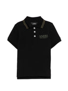 T-shirt per bambino Amiri Kids nera con stampa grafica sul retro ACTOJR1007 001 AMIRI KIDS 