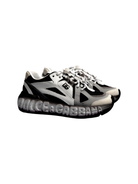 Sneakers per bambini Dolce & Gabbana Kids bianco e nero con dettaglio logo sulla suola DA5290 AX260 8V023 DOLCE & GABBANA KIDS 