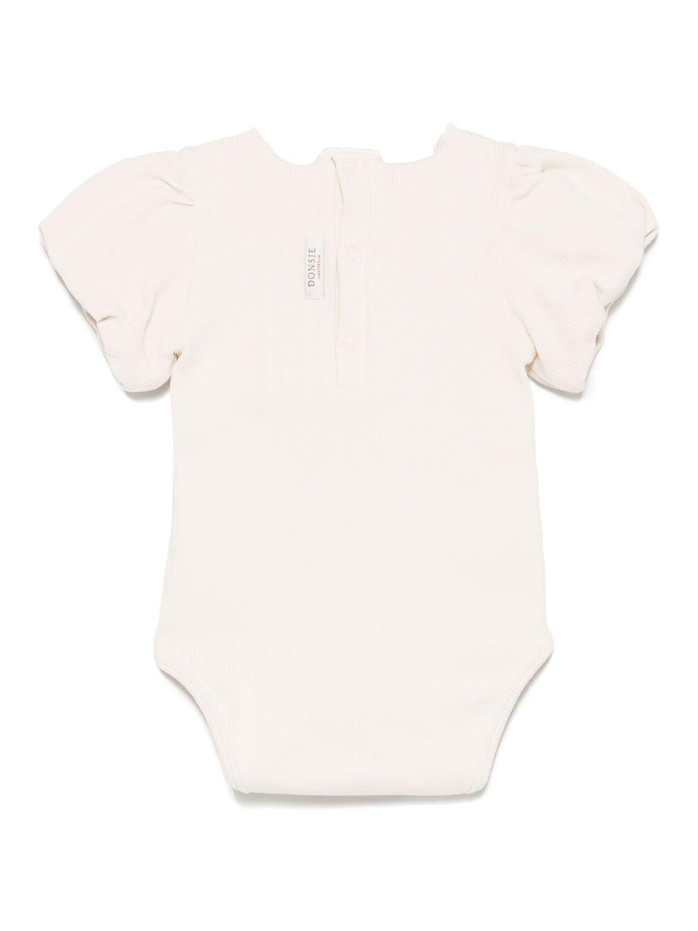 Body per neonata Donsje Nowie beige con motivo con ricamo 3032703 00003 DONSJE KIDS 
