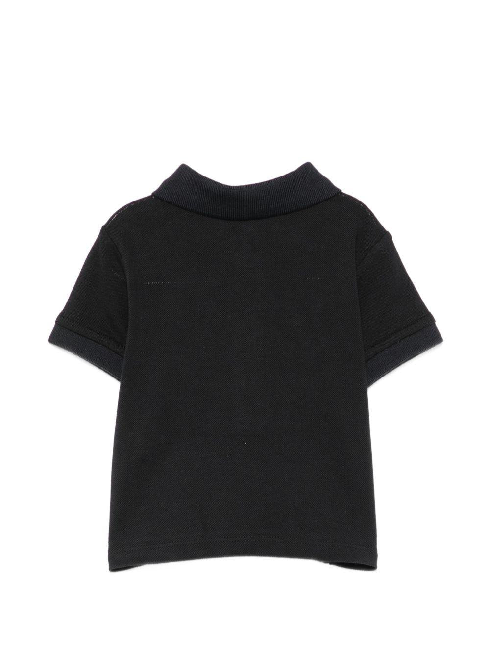 Polo per neonato Emporio Armani Kids nera con stampa sul colletto EB001669 AF28486 UB118 EMPORIO ARMANI KIDS 