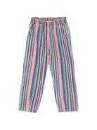 Pantaloni per bambina Konges Sløjd multicolore con design a righe KS104970 STRIPE KONGES SLOJD KIDS 