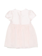 Abito per neonata Simonetta rosa con applicazione floreale SY1021 T0002 501 SIMONETTA KIDS 