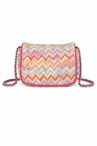 Borsa a tracolla per bambina Missoni Kids multicolore con motivo a zig-zag MY0B28 Q0107 999 MISSONI KIDS 