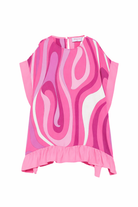 Abito per bambina Emilio Pucci Junior rosa con stampa grafica PY1C21 K0279 570BC EMILIO PUCCI KIDS 