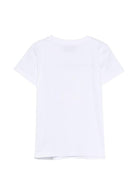 T-shirt per bambina Moschino Kids bianca con grafica ciliegia HFM06KLBA10 10101 MOSCHINO KIDS 