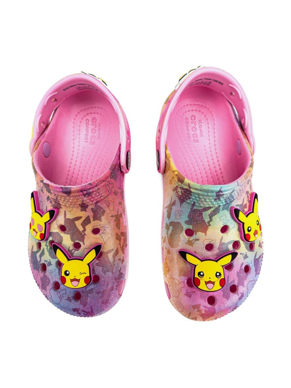 Clog per bambina Crocs Kids x Pokémon rosa con dettagli Pikachu 211229 MLT CROCS KIDS 