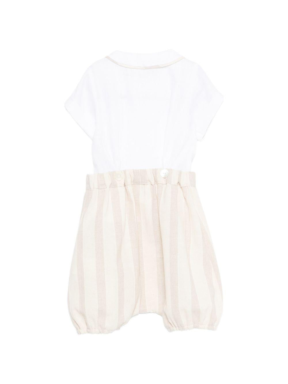 Set t-shirt e shorts per neonato Mariella Ferrari multicolor con design a righe PLE5 P26 BEIGE MARIELLA FERRARI KIDS 