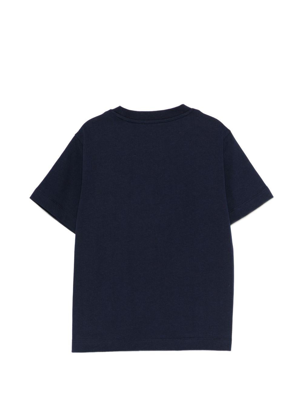 T-shirt per bambino Etro Kids blu navy con dettaglio logo GY8Q11 Z3672 617 ETRO KIDS 