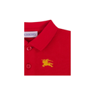 Polo per neonato Burberry Kids rossa cotone in piquè di cotone 8121357 B7308 BURBERRY KIDS 