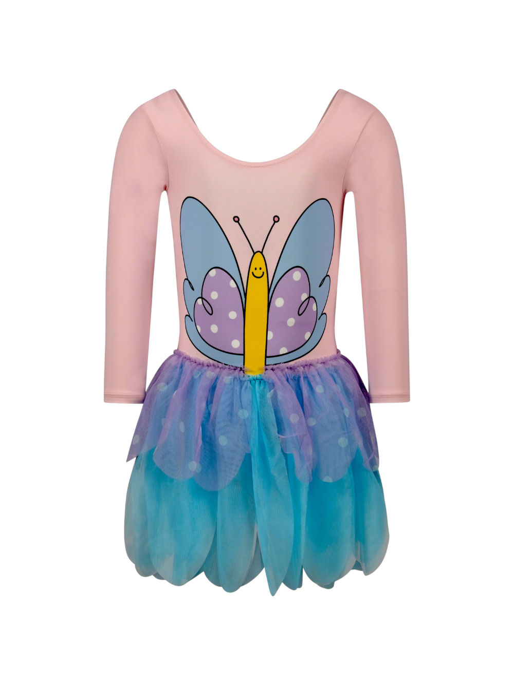 Abito per bambina Stella mcCarteny Kids multicolore a maniche lunghe con dettagli a farfalle TY1A40 Z0157 51R STELLA McCARTNEY KIDS 