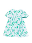 Abito per bambina Mi Mi Sol azzurro con stampa fiocco MFAB763V1TS1116 LTB MIMISOL KIDS 