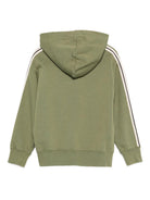 Felpa per bambino Palm Angels Kids verde con dettaglio logo PBBB012F25FLE008 5610 PALM ANGELS KIDS 
