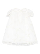 Abito per neonata La Stupenderia bianco con colletto alla Peter Pan 1CCAB20 X28 LA STUPENDERIA 