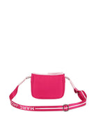 Borsa a tracolla per bambina The Marc Jacobs Kids fucsia con logo sul davanti W60837 437 THE MARC JACOBS KIDS 
