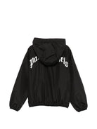 Giubbino per bambino Palm Angels Kids nero con logo sul retro PBEB004S26FAB001 110 PALM ANGELS KIDS 