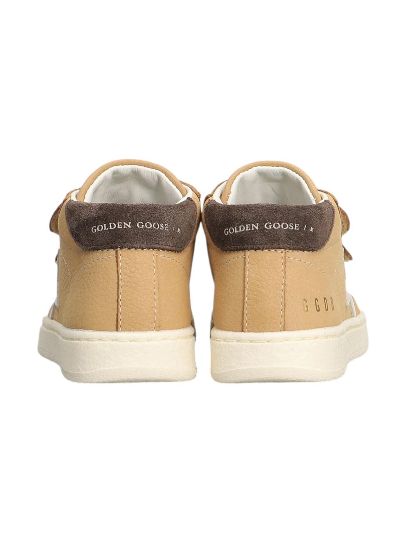 Sneakers June per bambino Golden Goose Kids beige con dettaglio stella sui lati F00386F008021 15862 GOLDEN GOOSE KIDS 