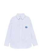 Camicia per bambino Etro Kids azzurra con design a righe GZ5H50 P0639 100BL ETRO KIDS 