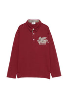 T-shirt per bambino Etro Kids rosso con colletto stile polo GZ8H41 Z0022 52C ETRO KIDS 