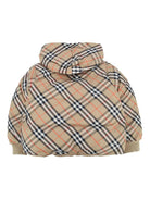 Piumino per bambino Burberry Kids beige con motivo a quadri 8112751 B9368 BURBERRY KIDS 