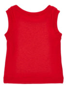 Canotta per bambina Monnalisa rossa con placca con logo 17G601 7212 0044 MONNALISA KIDS 