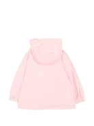Giacca antipioggia per neonata Moschino Kids rosa con stampa Teddy Bear MUS033L3A39 50209 MOSCHINO KIDS 