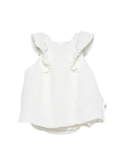 Abito per neonata Douuod Kids bianco con dettagli arricciati DYA012 U0267 100 DOUUOD KIDS 