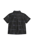 Camicia per neonato Dolce & Gabbana Kids nero in denim con colletto classico L14S22 LDC87 S9000 DOLCE & GABBANA KIDS 