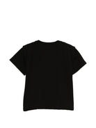 T-shirt per bambina John Richmond Junior nera con dettaglio logo RGP26112TS BLACK JOHN RICHMOND KIDS 
